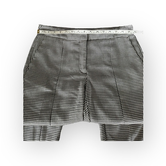*Bloggers Favorite* Zara Houndstooth Mid Rise Front Split Trousers Sz M - Picture 8 of 14